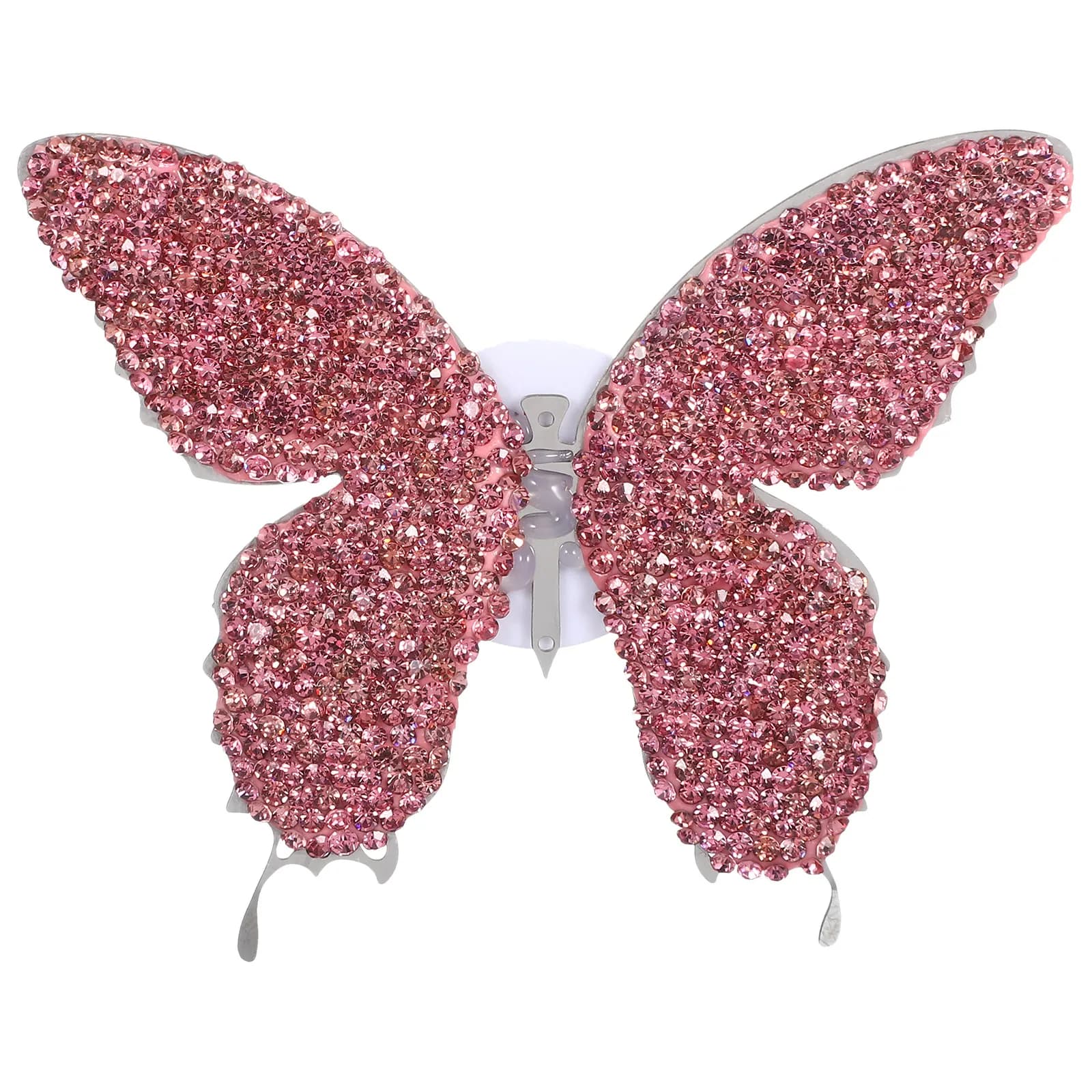 Car scented clip with butterfly and rhinestone design, long-lasting deodorant for dashboard and car air intake