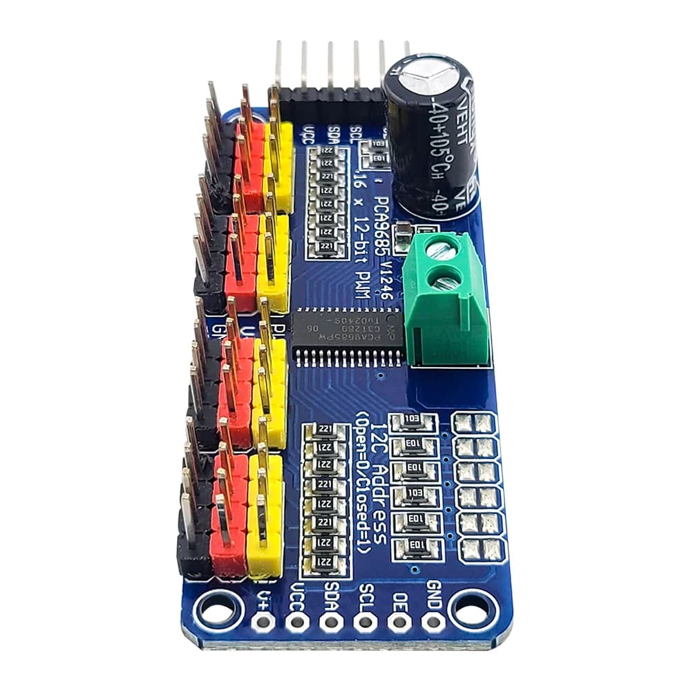 PCA9685PW Modules servo interface I2C 16-channel IIC for 12-bit servo Shield PWM driver Raspberry Pi