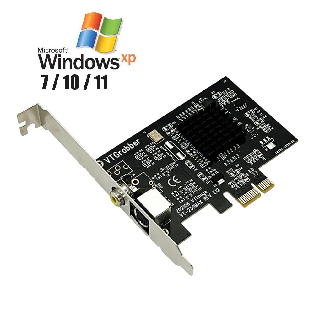 Scheda di acquisizione video PCIe Scheda di registrazione per monitoraggio sorveglianza Windows XP 7 10 11 Fotocamera Ultrasuoni medici Immagine gastroscopia