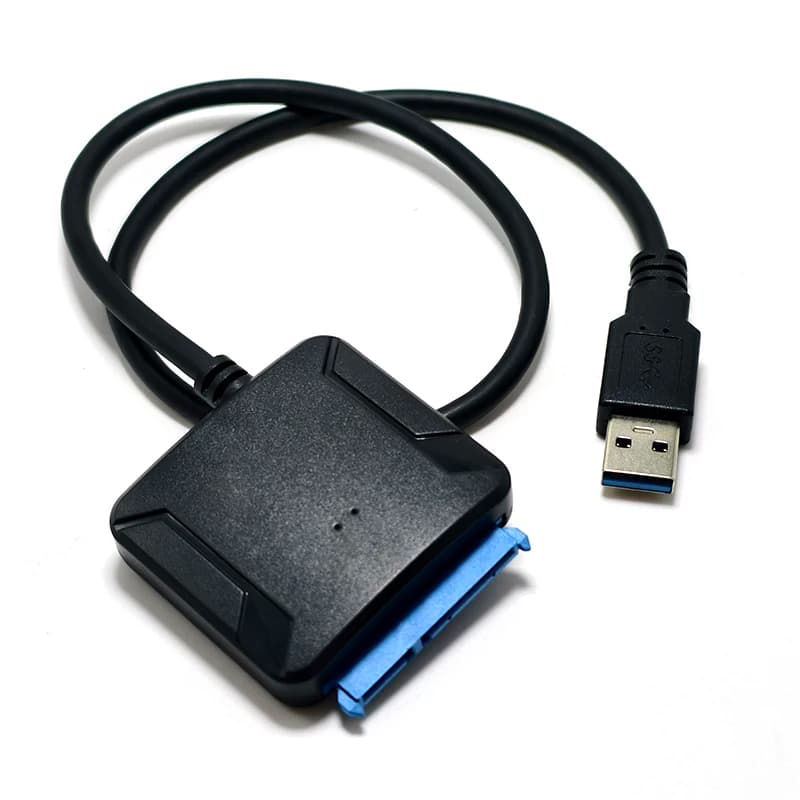 1 cavo USB 3.0 a SATA, adattatore convertitore da SATA III a USB, supporta SSD/HDD esterni da 2,5/3,5 pollici.