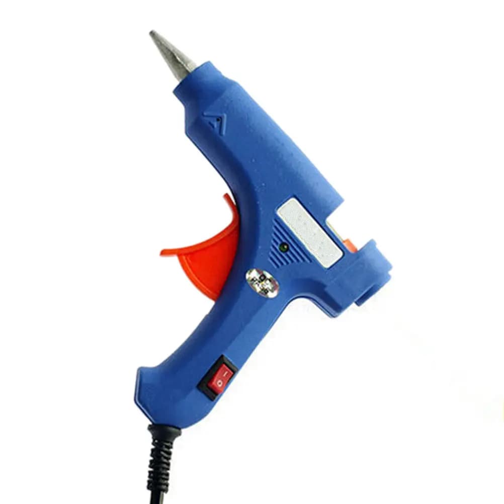 20W Hot Glue Gun Efficient Heating 3-5 Minutes for DIY Small Craft Repair Metal Wood Paper Melt Glue Stick Kit