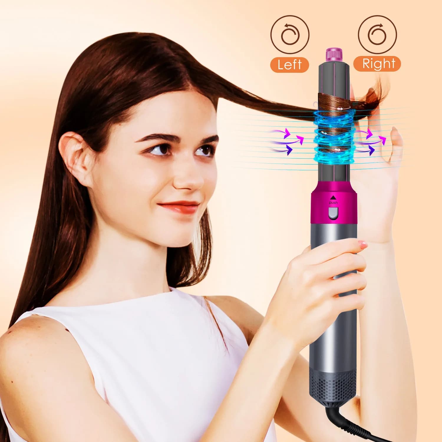 3-in-1 Elettrica Ceramics for Hair, Drying and Modeling Tool for Ricci and Shells