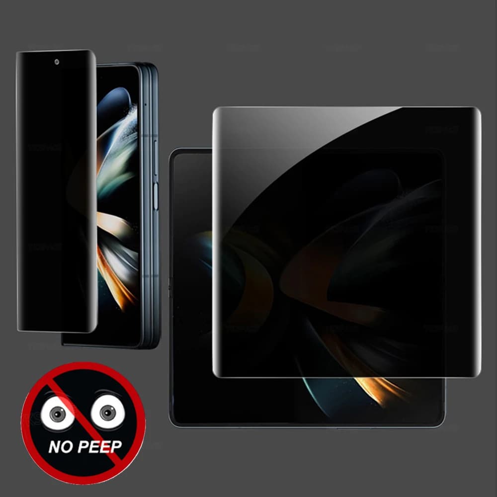 Privacy Anti-Spy Peeping Glare Pellicola idrogel morbida per VIVO X Fold Plus 2 3 Pro Fold + 5G TPU Protezione schermo interno EPU esterno
