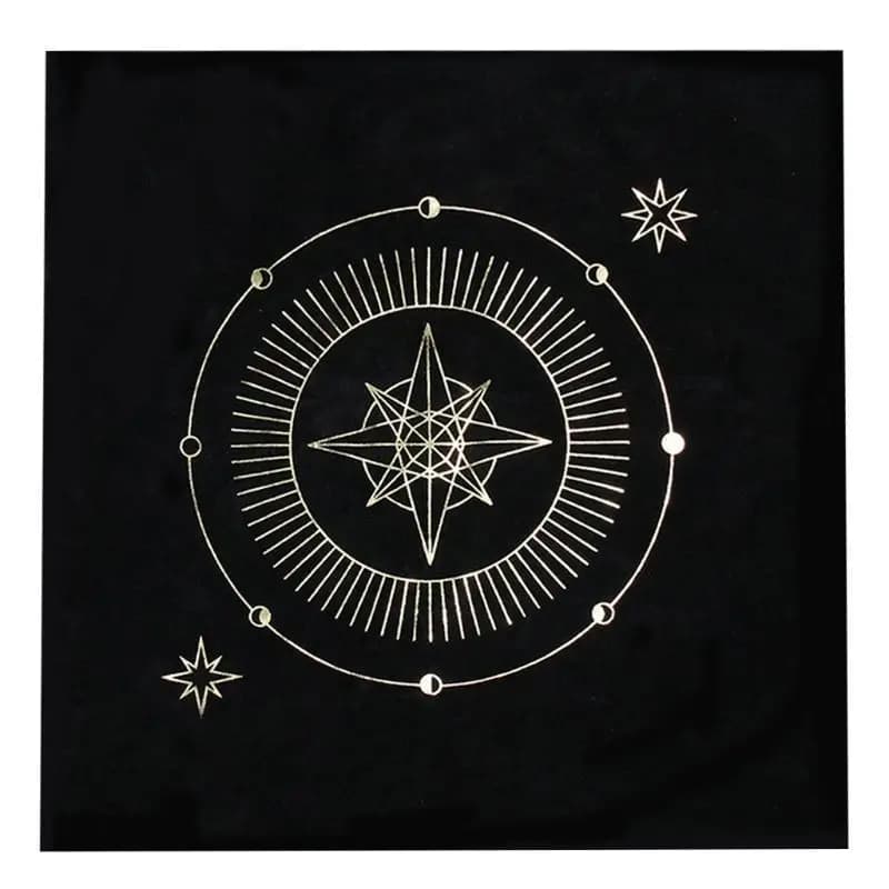 652F Astrologia Stelle Pendolo Copritavolo da rabdomanzia Tovaglia da gioco da tavolo per divinazione