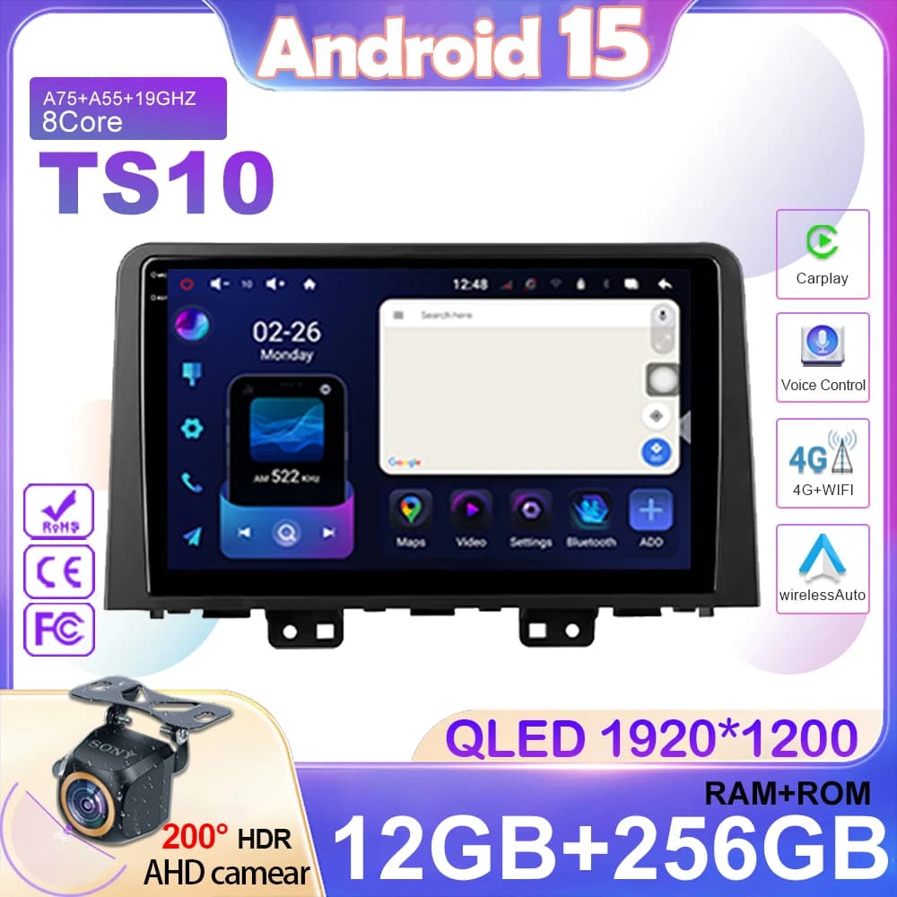 Per Hyundai Staria H1 2021 - 2023 Autoradio Android Auto Lettore Video Carplay 4G Navigazione GPS Multimediale 5G WIFI No 2din DVD