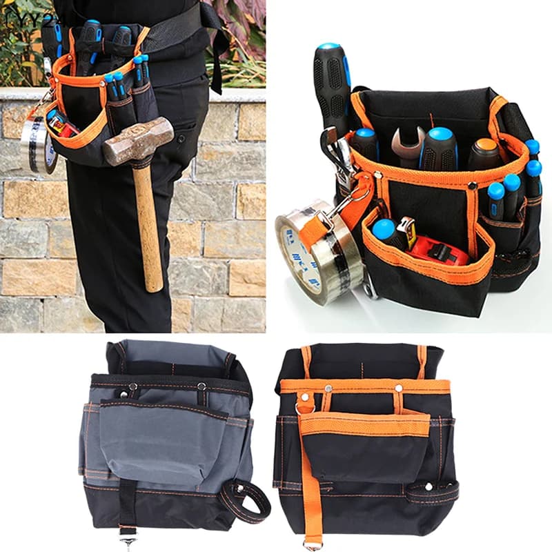 Borsa da cintura multitasche per elettricista, carpentiere, borsa per attrezzi, borsa da cintura in tessuto Oxford 600D, organizer per manutenzione〔YY24〕