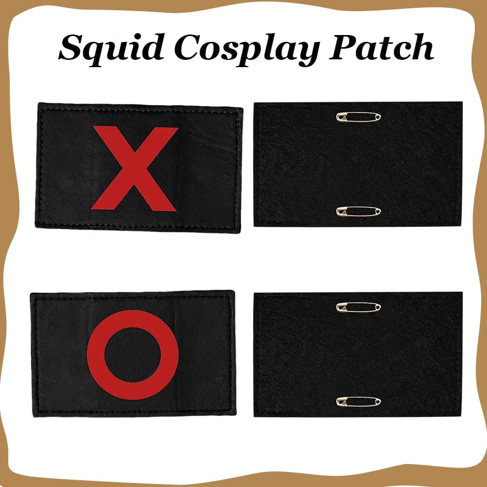 Coreano Calamari Cosplay Velcro Strap Adesivi magici Fancy Game Costume TV SG 2 Corea Boss Costume Gioco di ruolo Accessori Halloween