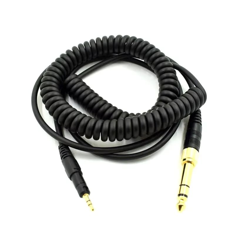 140 cm Striped Audio Cable for ATH-M50X M40X 6.3 mm from 3.5 mm to 2,35 mm