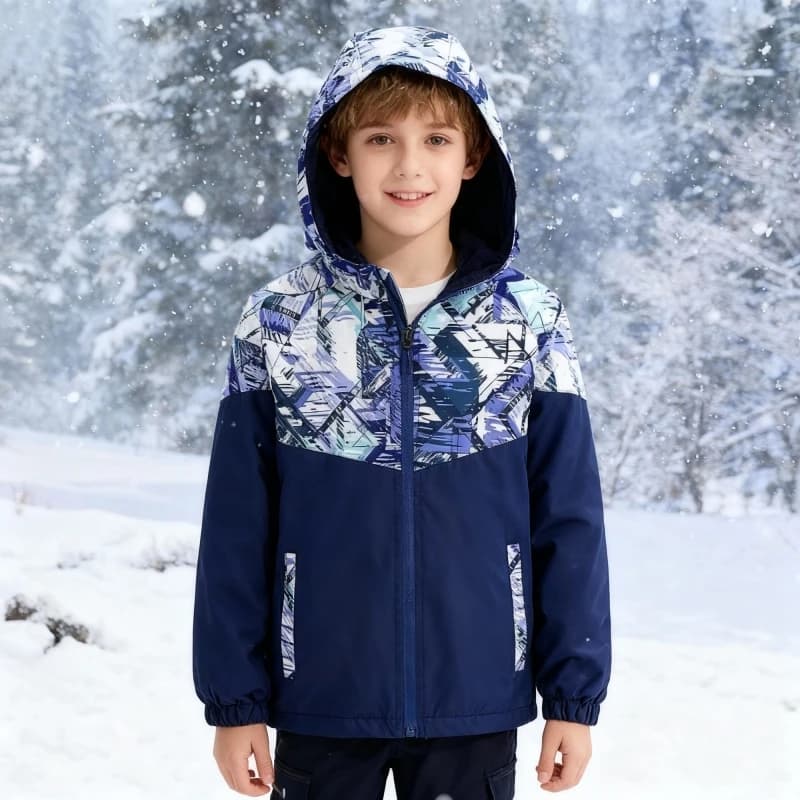 Dubbped Kids Outwear Girls Boys Coats Spring Autumn Sport Fleece Jacket Long Sleeve Waterproof Raincoat Windbreaker Clothes