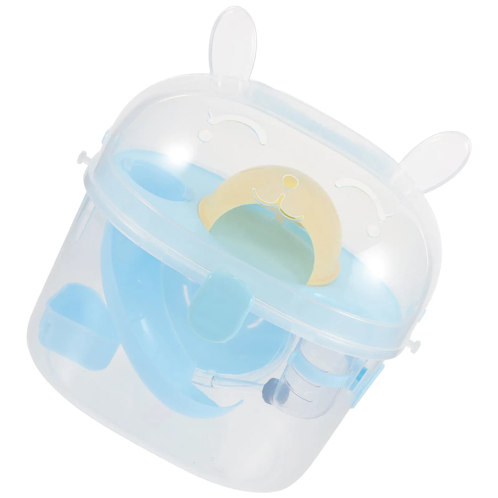 Trasportino Portatile in Plastica per Criceti e Piccoli Animali Domestici, Ideale per Viaggi, Escursioni, Passeggiate, Shopping e Sottotreno, con Ampio Spazio