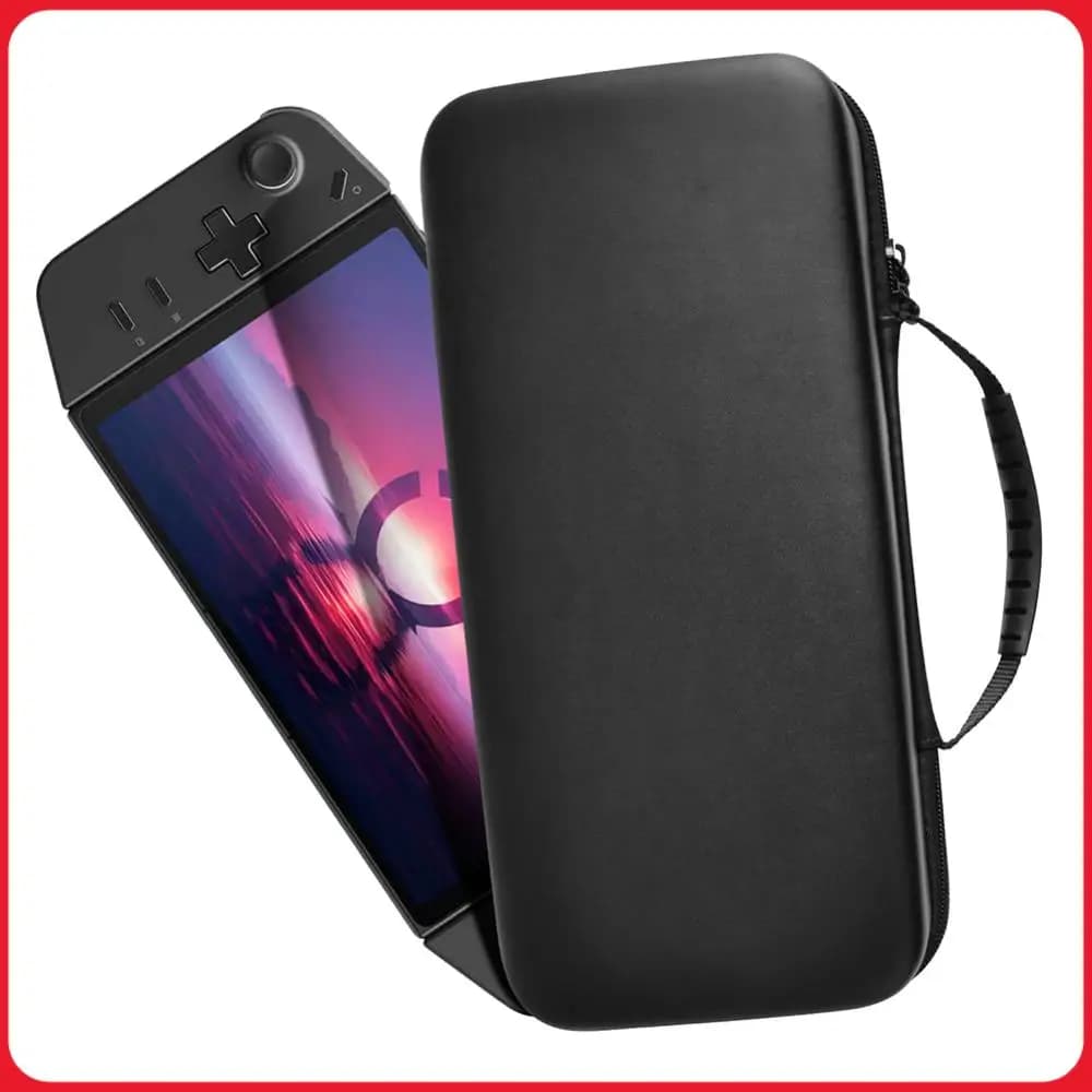 Custodia rigida da viaggio anti-caduta con tasca in rete, borsa da viaggio portatile anti-graffio per console di gioco Lenovo Legion Go