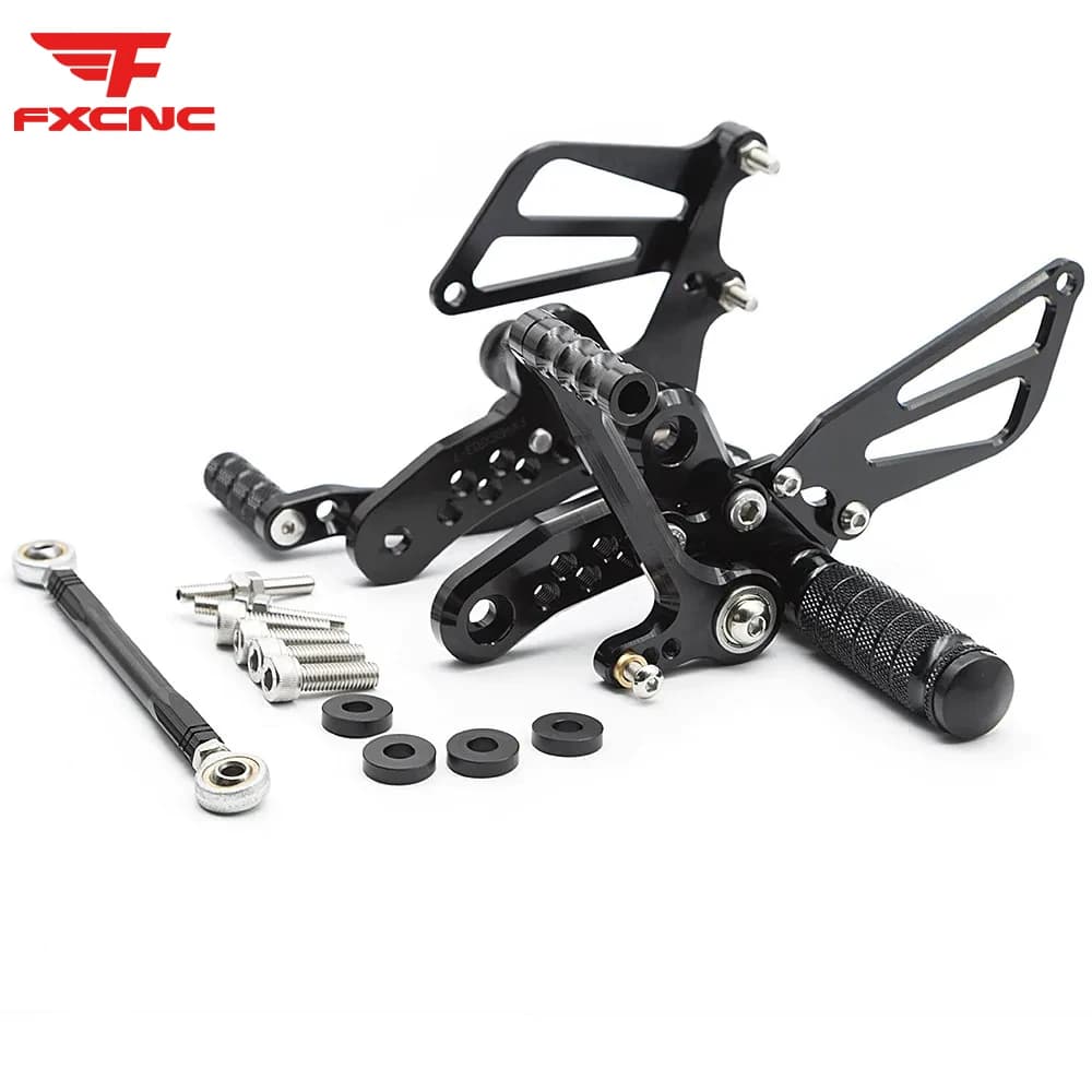 Per SUZUKI GSX1300R HAYABUSA 1999-20 Pedane Posteriori Regolabili in Alluminio per Moto, Nuove