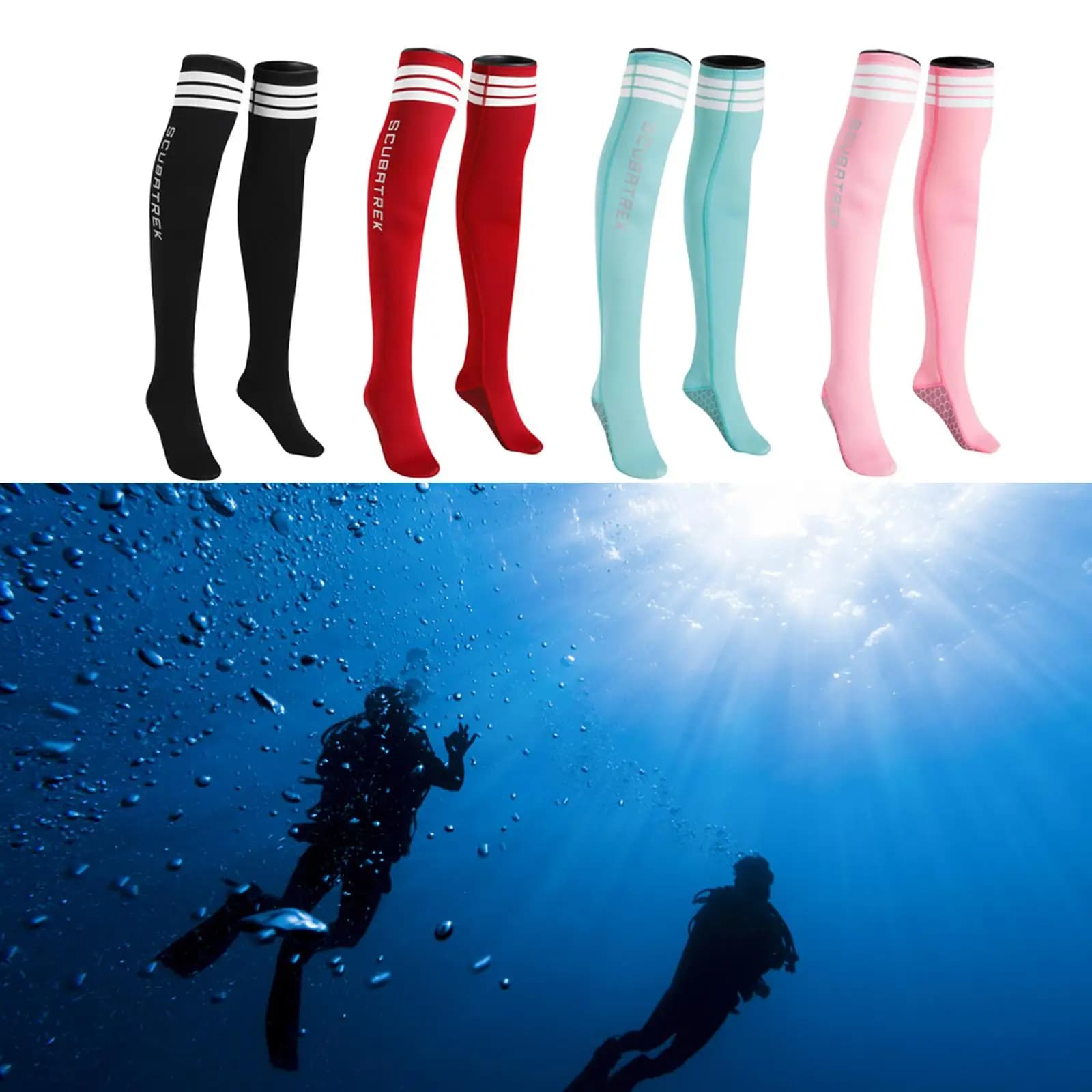 Neoprene Water Socks for Women, Stivaletti Lunghi Antiskivolo for Swimming and Diving