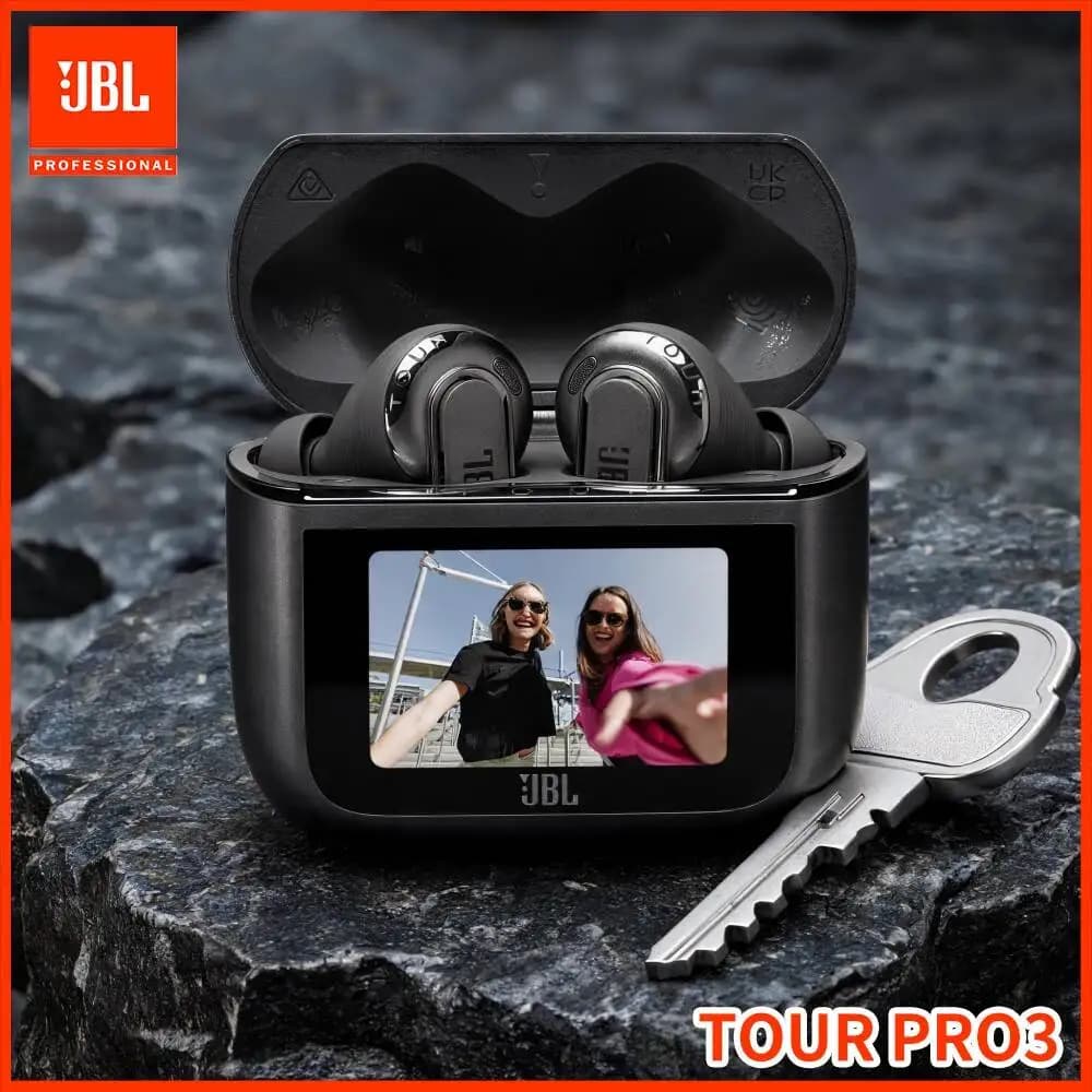 JBL Tour Pro 3 True Wireless Earphones 44H Total Battery Life True‑Adaptive ANC2.0 Ergonomic In‑Ear Fit Travel Earbuds