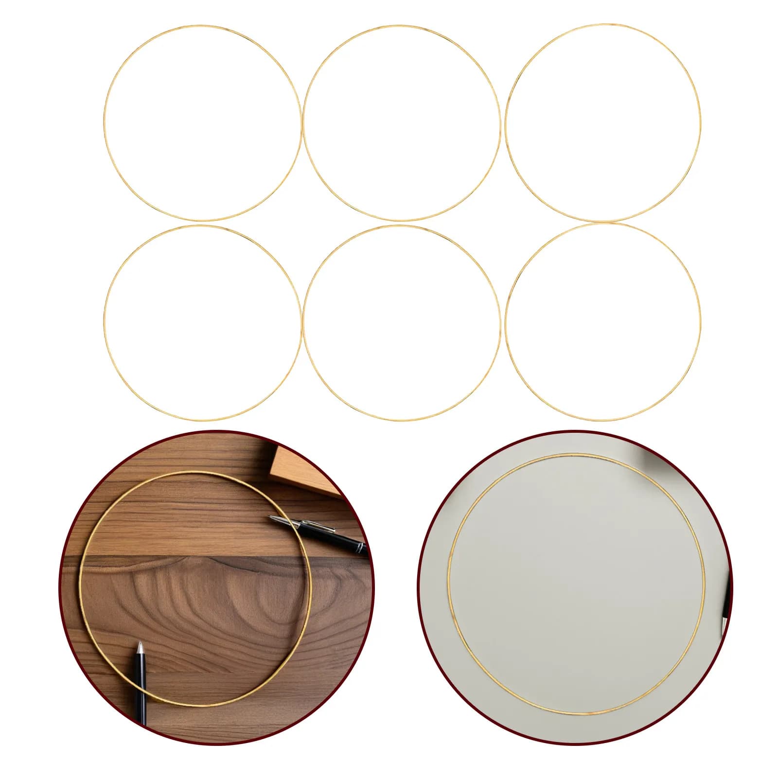 10Pcs Strong Metal Craft Hoops Round DIY Rings Eco Friendly Smooth Surface Not Easily Deformed for Dreamcatchers Home Decor