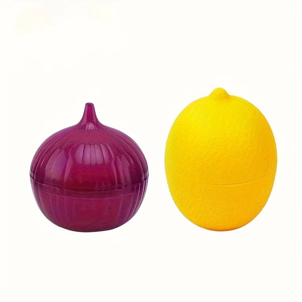 PROFESSIONAL USE Food Savers, Lemon & Onion Shaped, Multipurpose, Freezer Safe, Flip Top, Hand Wash,Plastic Storage Containers L