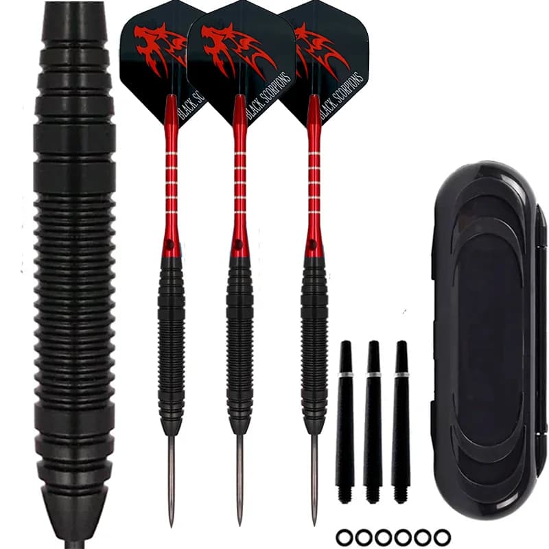 Set di 3 Freccette Professionali da 22G con Punta in Acciaio, Accessori per Giochi di Intrattenimento all'Aperto per Principianti e Giocatori di Freccette