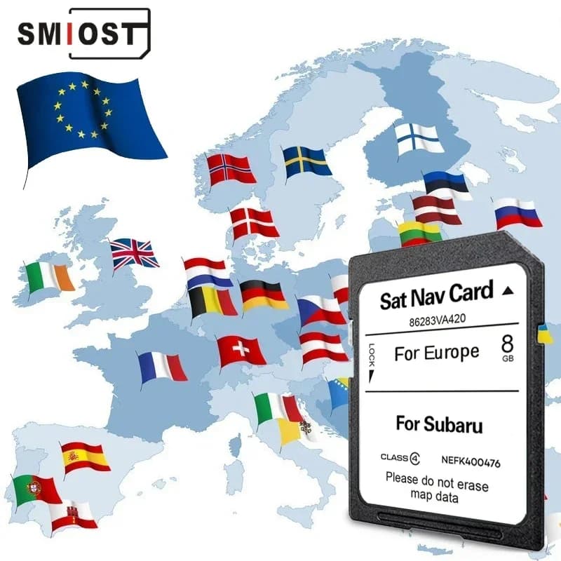 SMIOST per Subaru BRZ Forester Impreza Car 2023 Navigazione GPS Scheda SD Sat Nav 86283VA420 Aggiornamento del sistema Ultima mappa Consegna gratuita