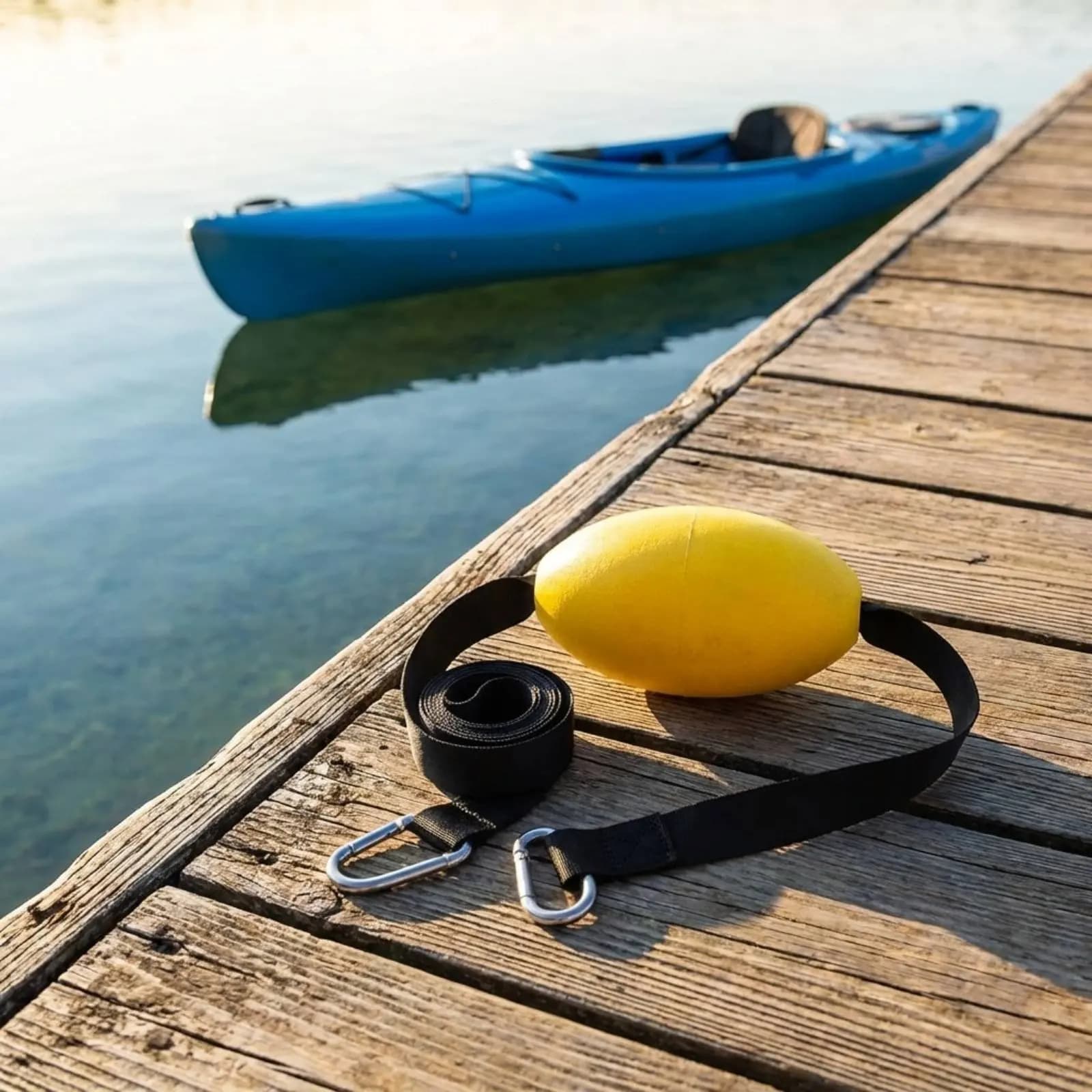 Corda di traino per kayak con boa per acqua salata e dolce, corda di traino per kayak, linea boa per ancora di barca, boa di segnalazione versatile per ancoraggio
