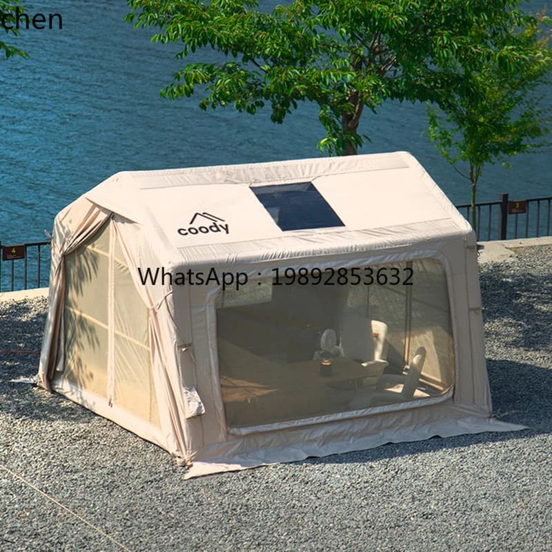 inflatable tent outdoor camping overnight shading rain protection sun screen seaside beach park tent