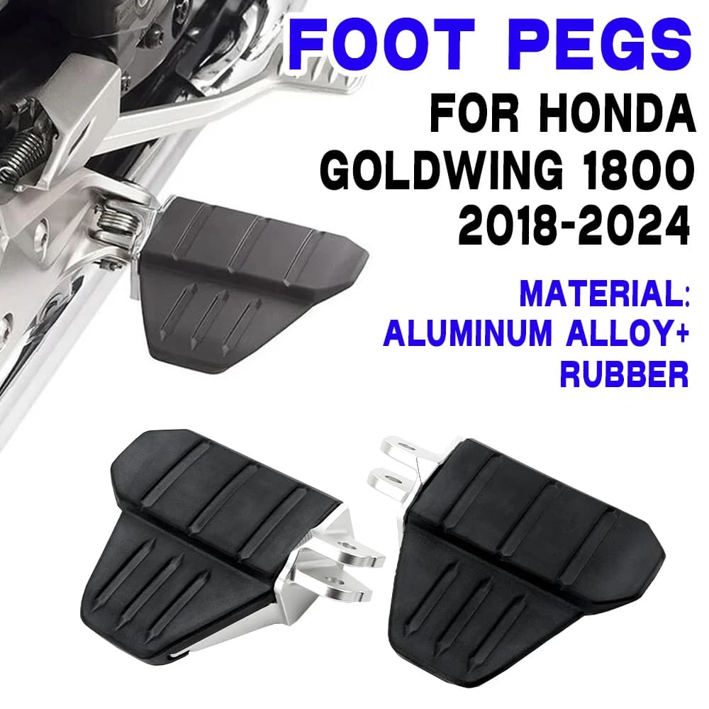 Pedane Larghe Comfort per Passeggero Honda GL1800 Gold Wing Tour DCT 2018- Accessori Goldwing GL 1800 Supporti Pedane Autostradali