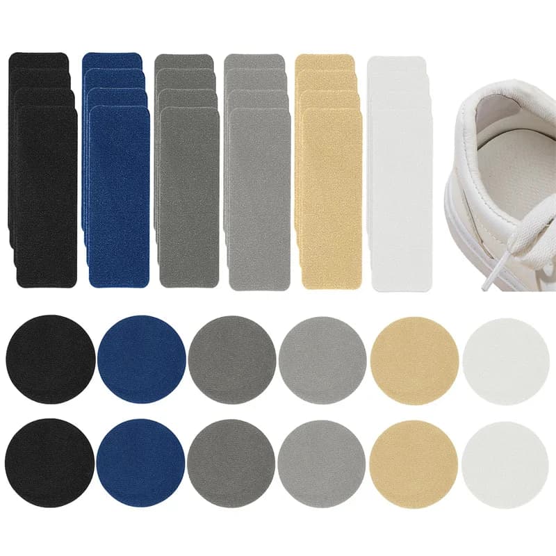 6 Pieces of Patch Universal Stickers for Repair Shoes, Microfiber Bearings for Heels and Holes, Leather Patch for Repair Sneaker
