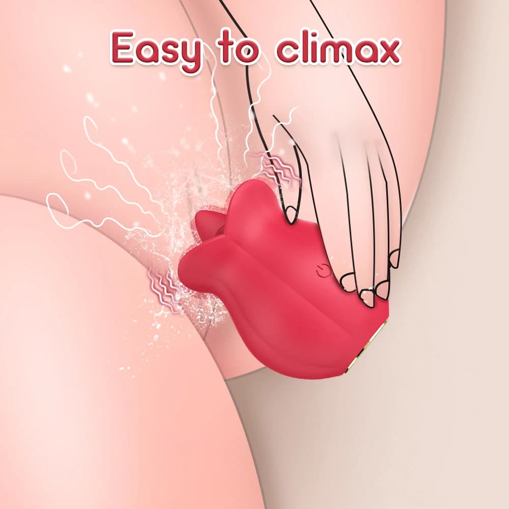 Lingua Clitoride Rosa-Vibratore Giocattoli Del Sesso per Le Donne Leccare Vibrazione Clitoride Anale Tettarelle Da Biberon G Spot Stimolatore di Vibrazione Giocattolo Per Adulti 18