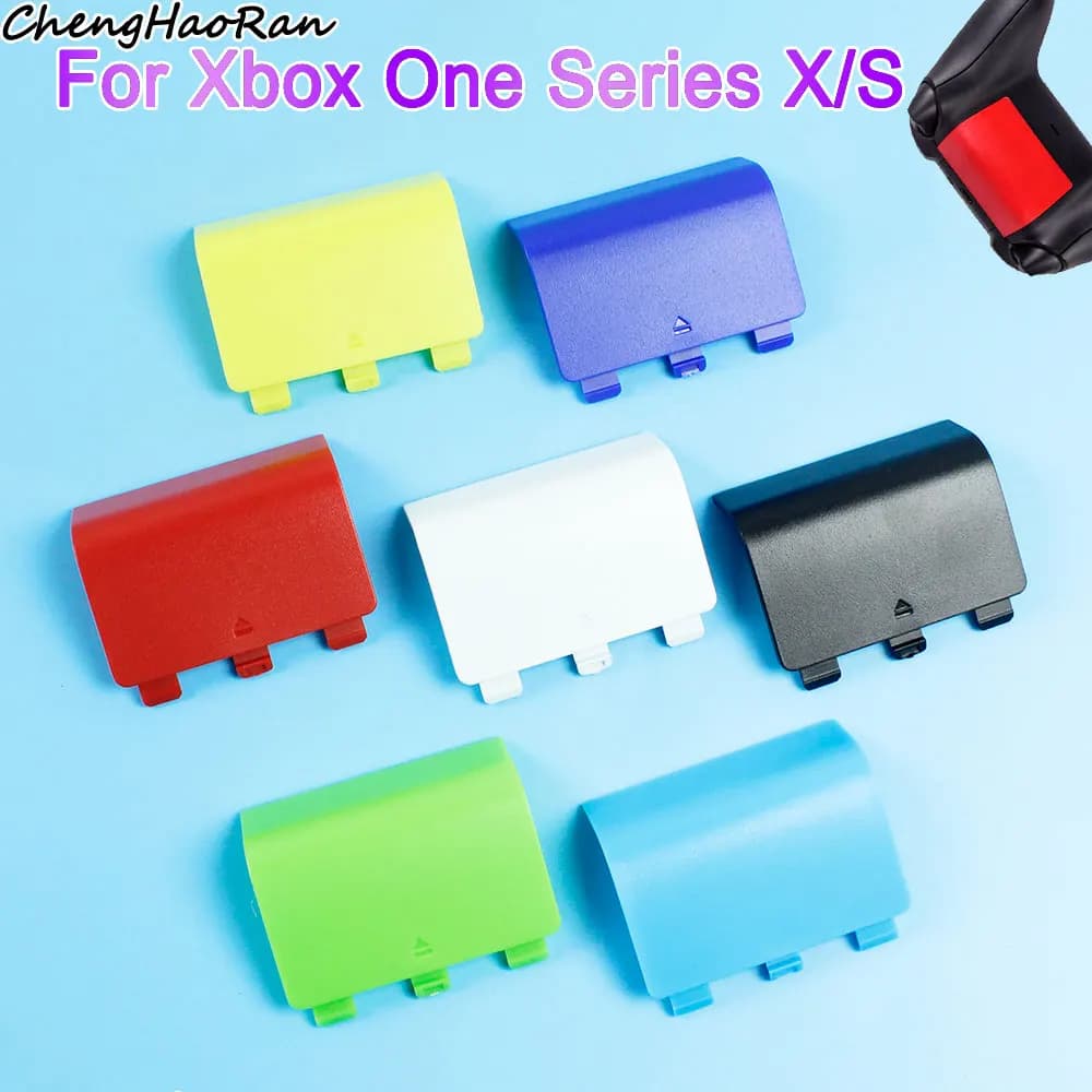 5 pezzi di copertura della protezione della batteria della copertura posteriore per Xbox One Series X/S controller wireless parti di ricambio dell'alloggiamento della batteria in plastica