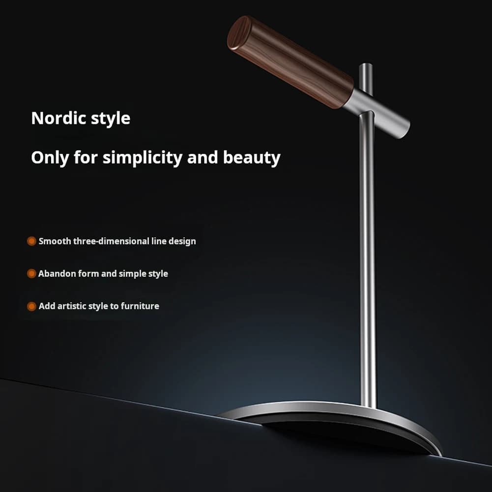 Aluminium Alloy Desktop Headset Holder Non-Slip Gaming Headset Stand Rack Detachable Gaming Headset Holder for