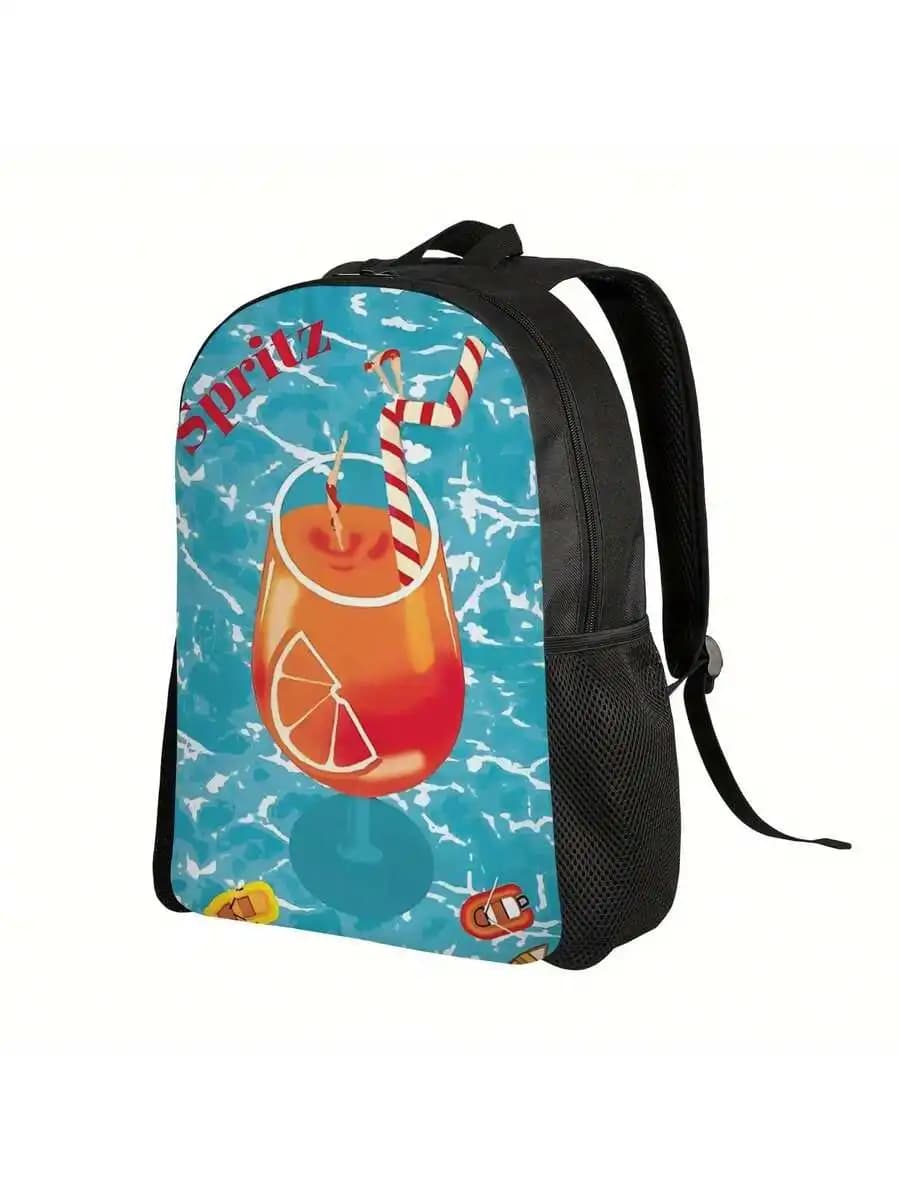 Spritz Print Stylish Lightweight Backpack For Women Daily Use Travel School Commute