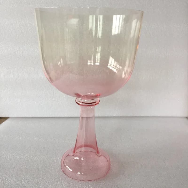 Crystal Singing Bowl Handheld Yoga Meditation Adults Singing Bowl Chalice Handmade Sound Healing Professional Percussion Bowls