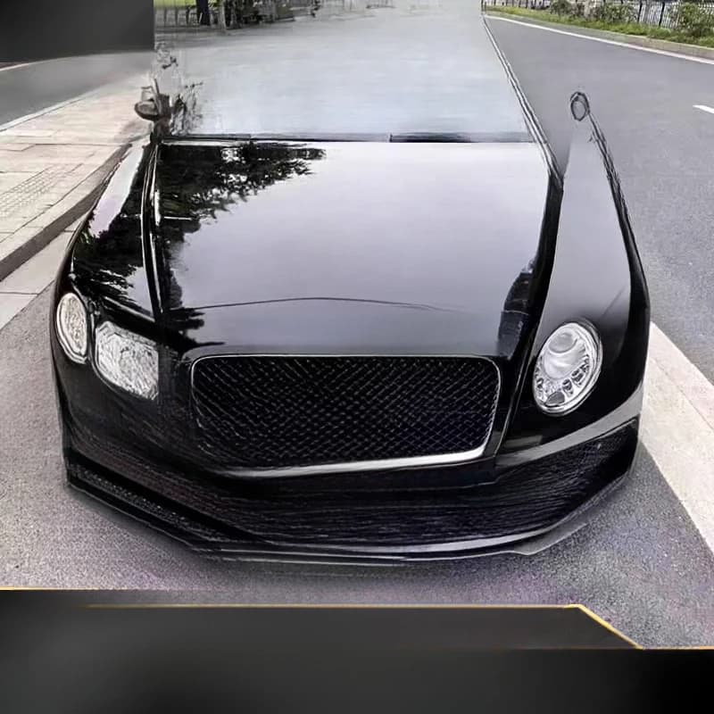 For Bentley Continental GT 2012-2017 Pair of carbon fiber side miniskirts with small modified surround
