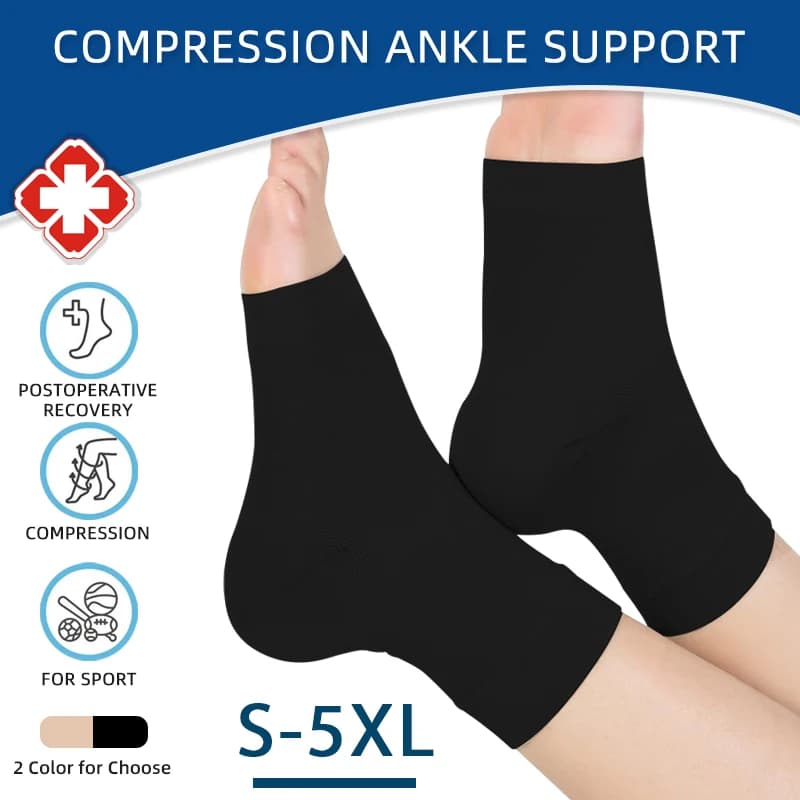 2 pezzi calzini sportivi a compressione per le donne bretelle alla caviglia supporto per l'arco plantare neuropatia calma calzini fascite plantare tendiniti di Achille