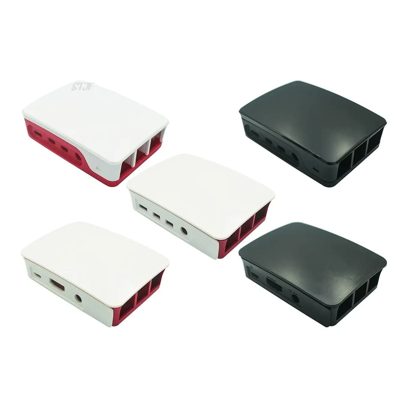 For Raspberry Pi 3 4 Model B ABS Case Plastic Box White Shell Classic design with fan with heat sink for Raspberry Pi 3 4