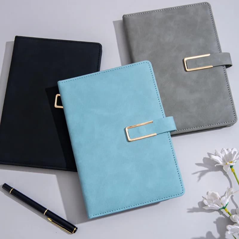 A5 Business Notebook Gift Set with Signature Pen - Multifunctional Diary Notepad Corporate Souvenir Stationery for Office