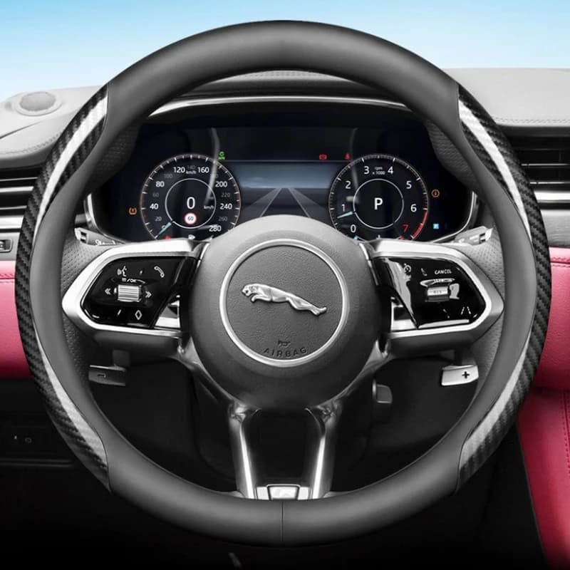 Coprivolante per auto in pelle per Jaguar XFS Tipo XF 250 260 XE XFR EF I Face Xj X350 X351 Xjl Accessori