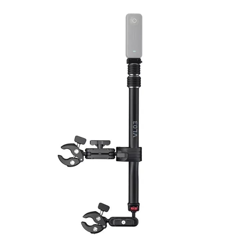 M09K VL03 360 ° Supporto Rotante per Bicicletta con Morsetto Super Resistente per Selfie Stick da Moto e Fotocamere Action Gopro