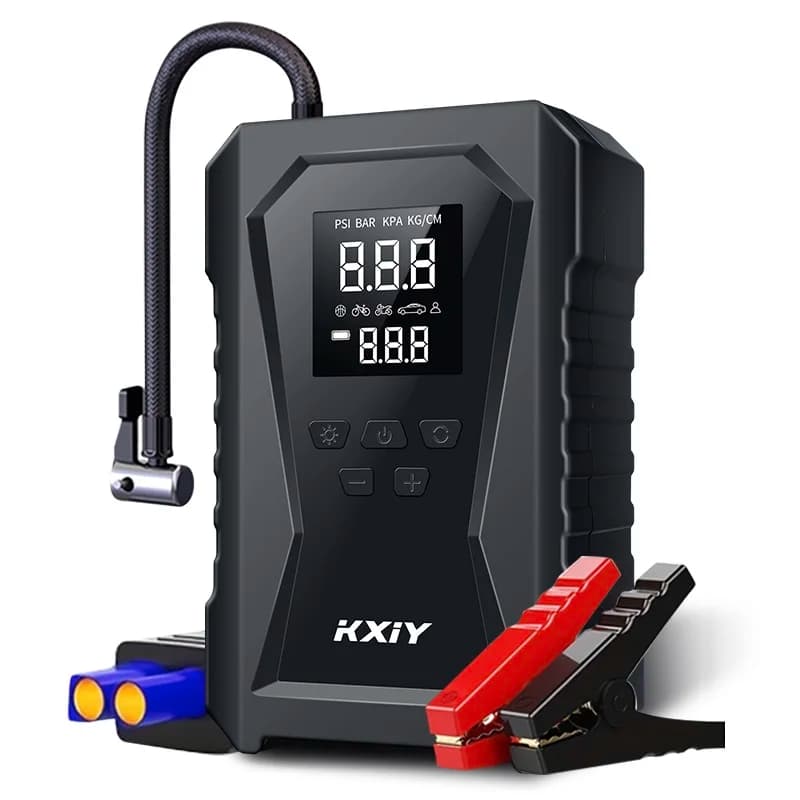 Avviatore di emergenza per auto 8000mAh-20000mAh Corrente di picco 1500A con torcia elettrica Cavi di sicurezza con batteria al litio portatile USB