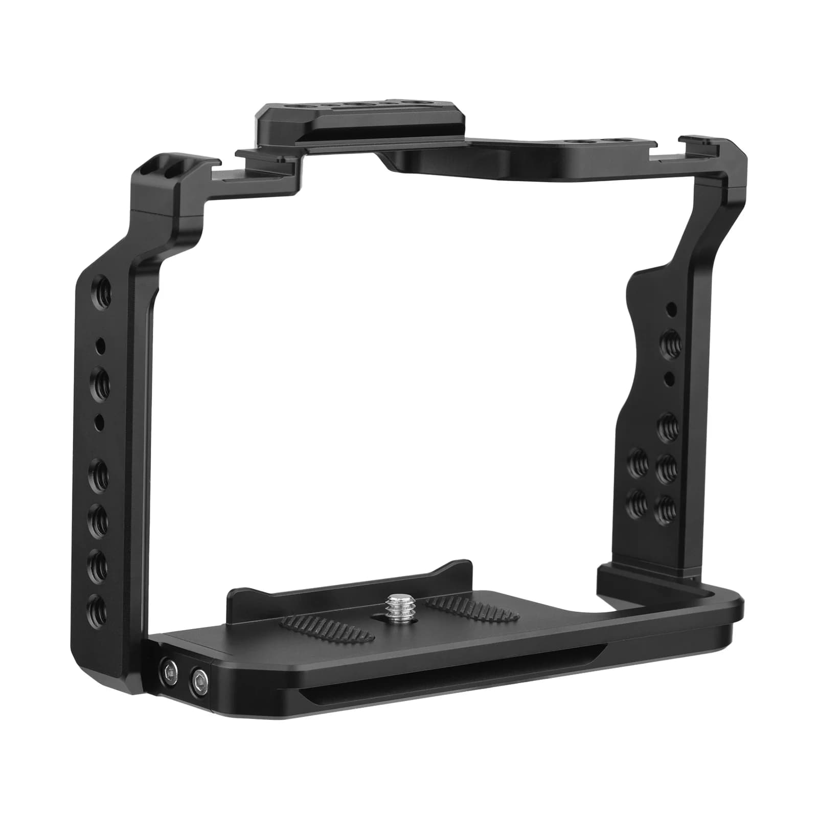 Andoer Camera sand Gabbia aluminum alloy video with double supports for cold skates Number of 1/4 inch spare threads for Sony A7IVA7III