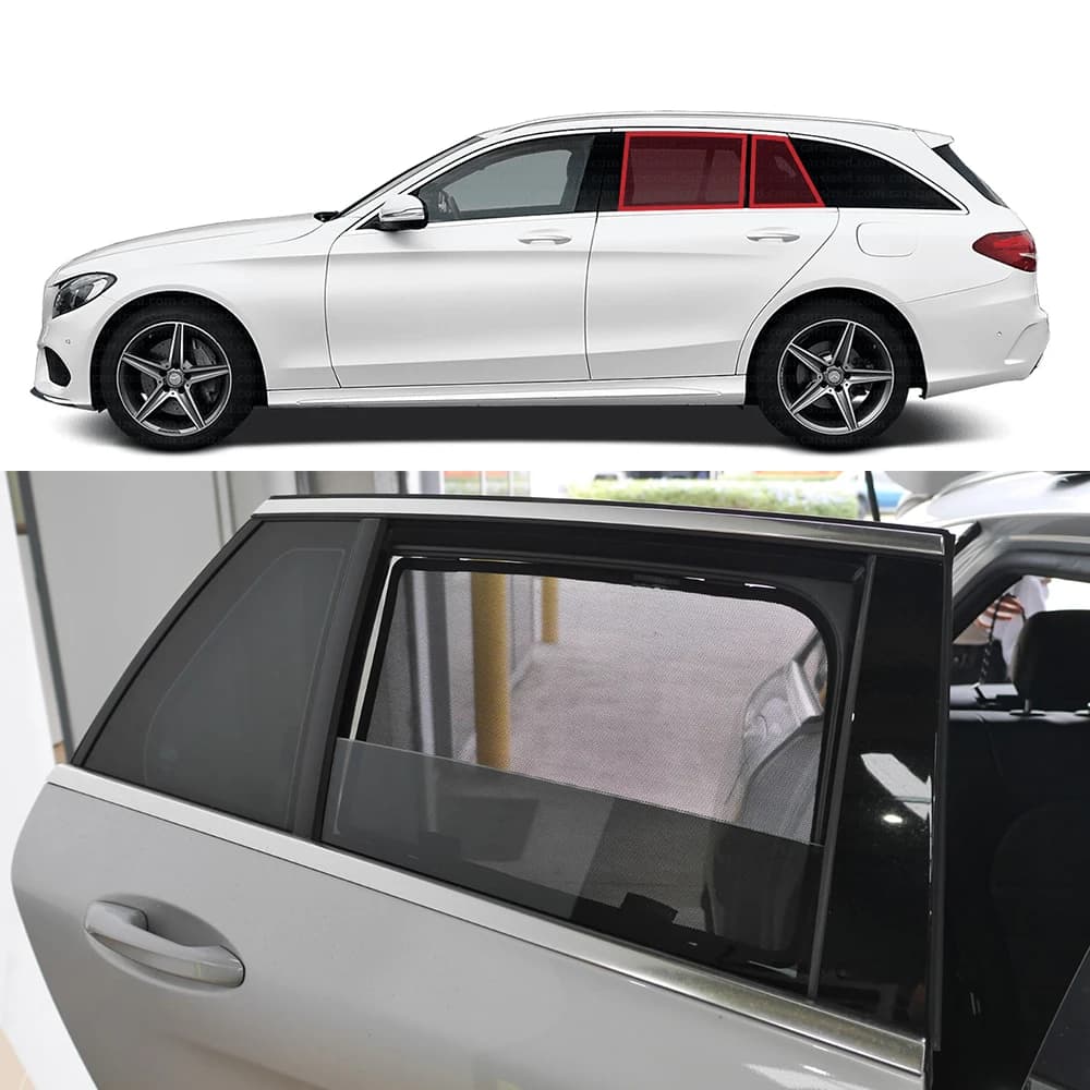 Per Mercedes Benz classe C W205 S205 Avant Wagon 2016-2021 parasole per auto visiera anteriore posteriore parabrezza tenda finestra laterale parasole