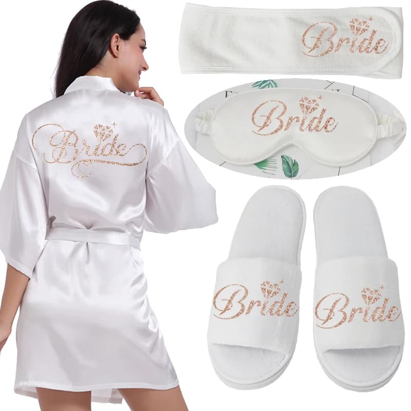 Argento scrittura abiti da sposa da sposa sposa damigella d'onore damigella d'onore donne abito da festa floreale regali per feste nuziali ottieni abiti pronti