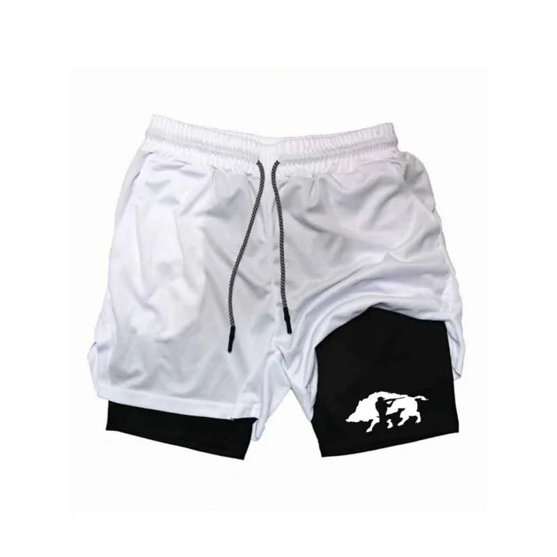 Pantaloncini sportivi da uomo a doppio strato, due in uno, ad asciugatura rapida, traspiranti, casual, pantaloni sportivi estivi da corsa, M-3XL