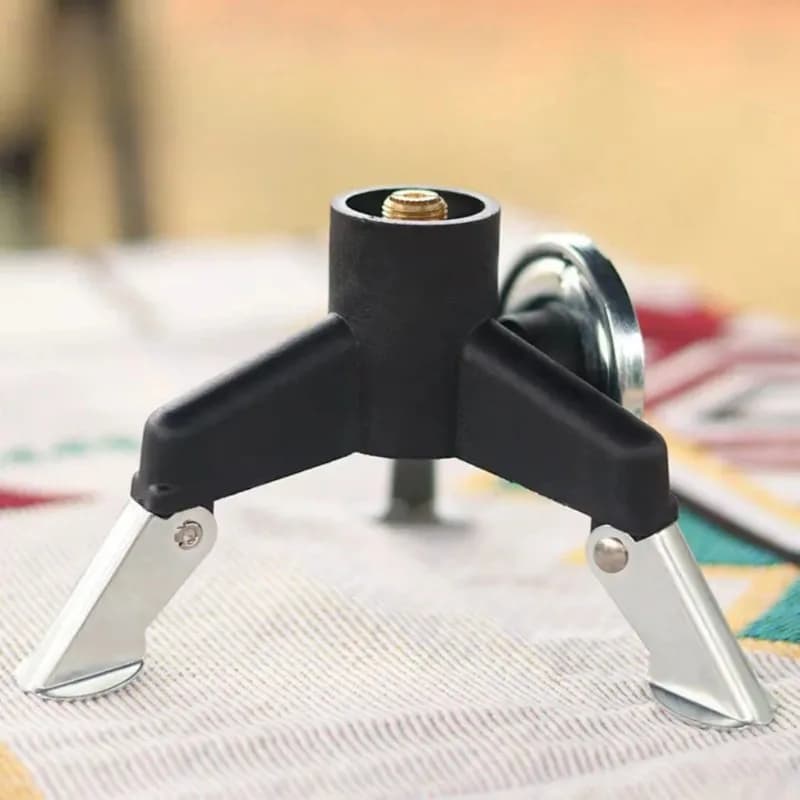 Camping Gas Stove Adapter Connector Portable Folding Tank Tripod Stand Stainless Steel Outdoor Hiking Backpacking Cooking Gear