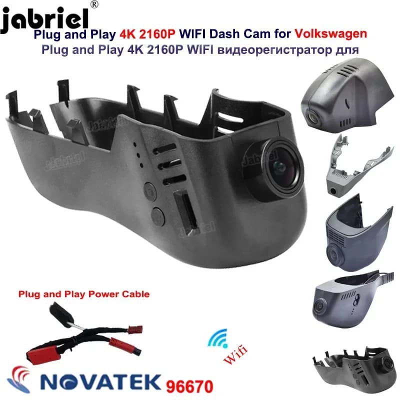 4K Wifi Auto DVR Dash Cam Per VW Touareg Passat Touran Atlas Polo Golf Arteon T-Cross Tiguan Allspace X Tarek Per Skoda Per Il Sedile