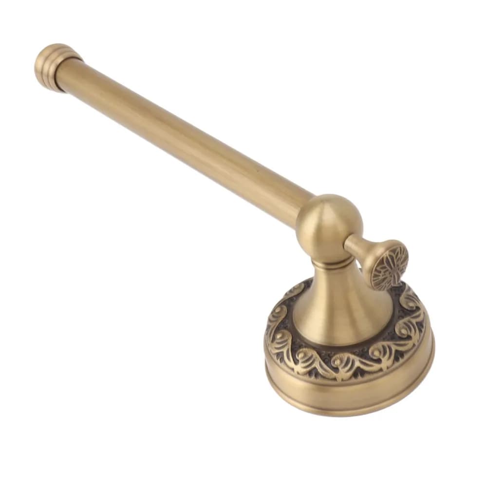 Portarotolo da parete in ottone resistente, stile antico, per carta igienica, ampia applicazione, pratico, decorazione per il bagno