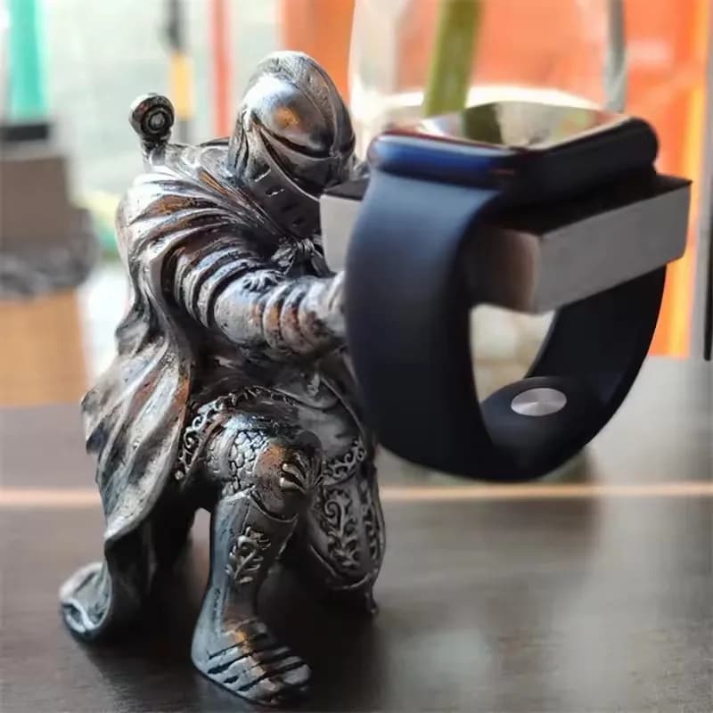 Compatibile con Samsung, Apple, Huawei e supporti per smartwatch, custodie per la ricarica e l'esposizione di Apple Watch (Black Warrior Edition)
