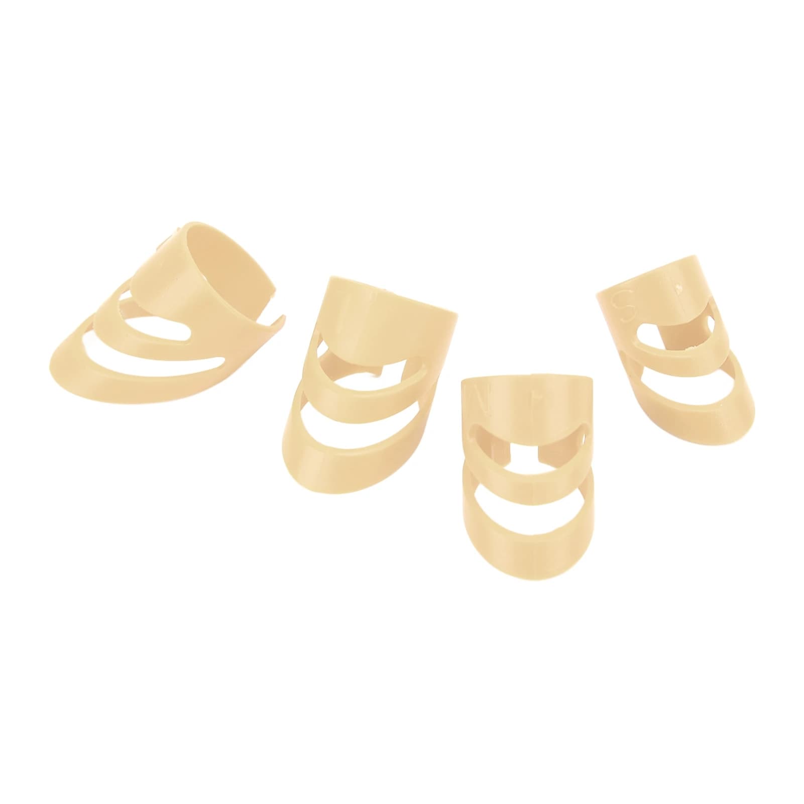 4Pcs Guitar Finger Pick Fingertip Protector Instrument Accessory Set Kit for Bass Banjo