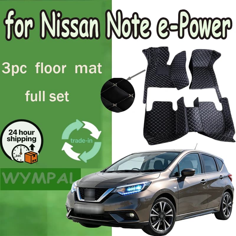 Tappetini per auto per Nissan Note e-Power X E12 2017 ~ 2019 Impermeabile Alfombrillas Coche Tappetini per auto Pavimento Alfombra Para Auto Accessori auto
