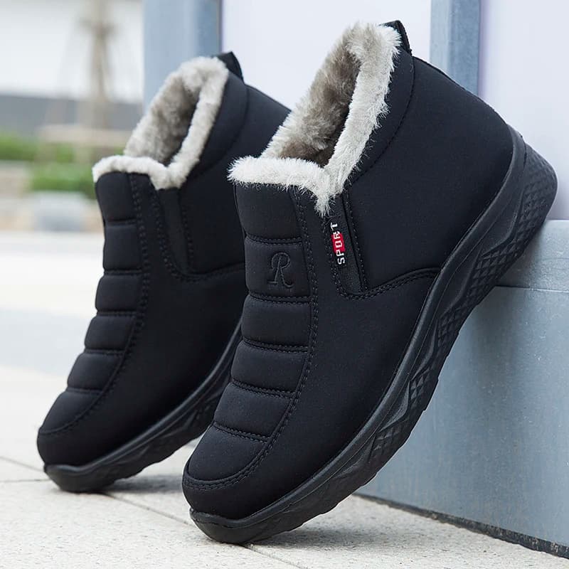 Stivali da uomo caldi Scarpe da ginnastica da trekking sulla neve Stivaletti comodi da uomo invernali per uomo Stivaletti Scarpe da lavoro unisex Calzature maschili