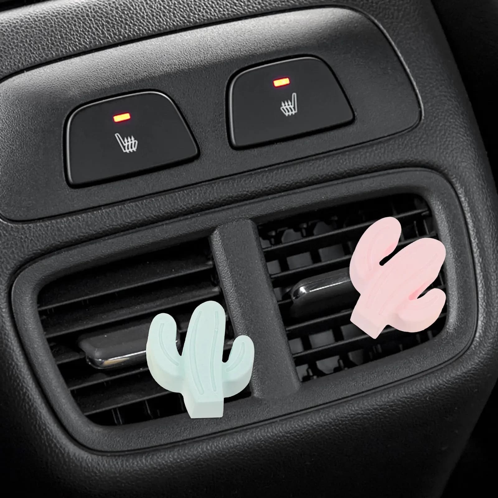 Set di 3 Deodoranti per Auto a Forma di Cactus, Accessori Decorativi, Diffusore di Aromi, Profumo Intelligente, Olio Essenziale per Auto